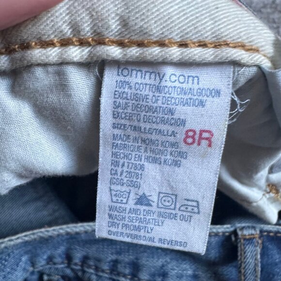 Tommy Hilfiger Boho Patchwork Wide Legged Denim Jeans Size 8R - Picture 9 of 9